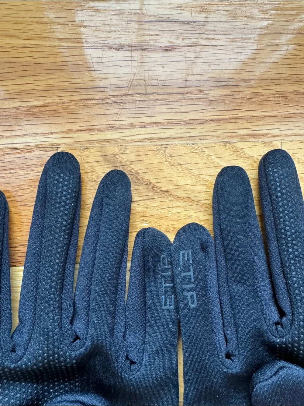 The North Face Black Touchscreen Gloves large fleece lined